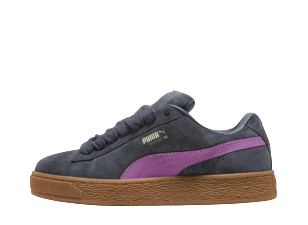 プーマ ウィメンズ スウェード XL "ギャラクティックグレー/ワイルドベリー"