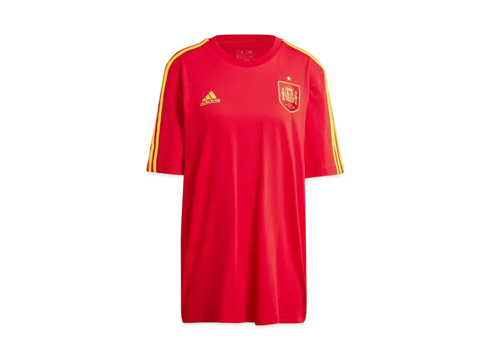 adidas Spain DNA Three Stripes Short Sleeve T-Shirt "Better Scarlet"