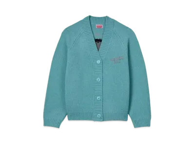 KENZO 'POP' Embroidery Cardigan "Aqua"