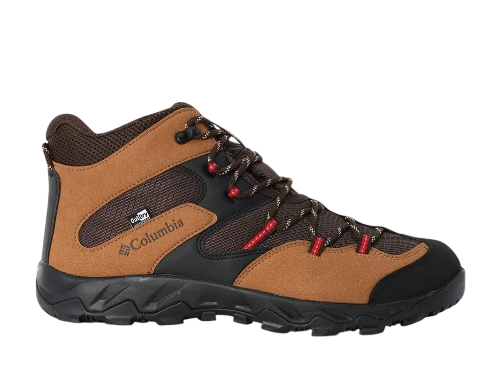 Columbia Saber 5 Mid Outdry Wide "Bark/Mountain Red"