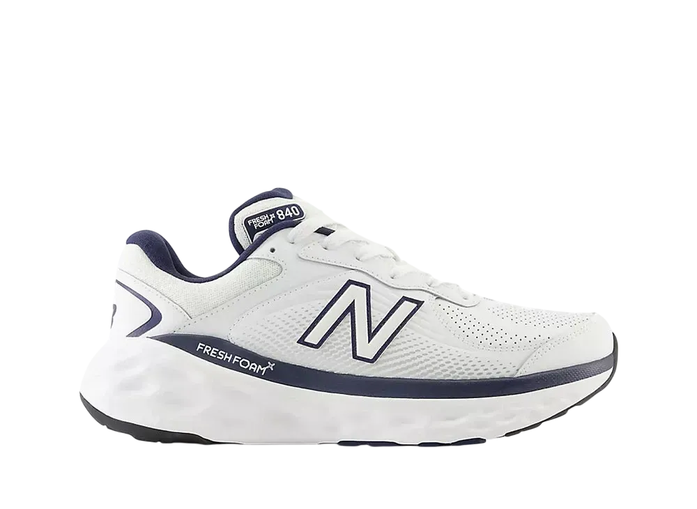 New Balance Fresh Foam X 840F "White/Team Navy"