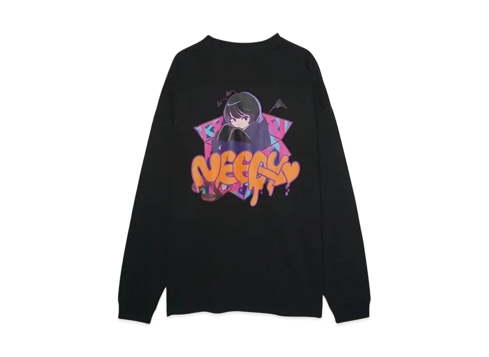 SOMETA \ NEEDY_Big L/S T-shirt "BLACK"