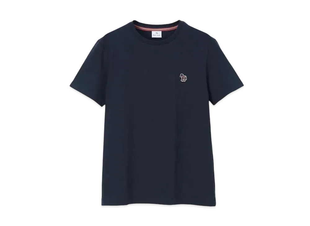 Paul Smith Women's Zebra Patch Short Sleeve T-Shirt "Navy"