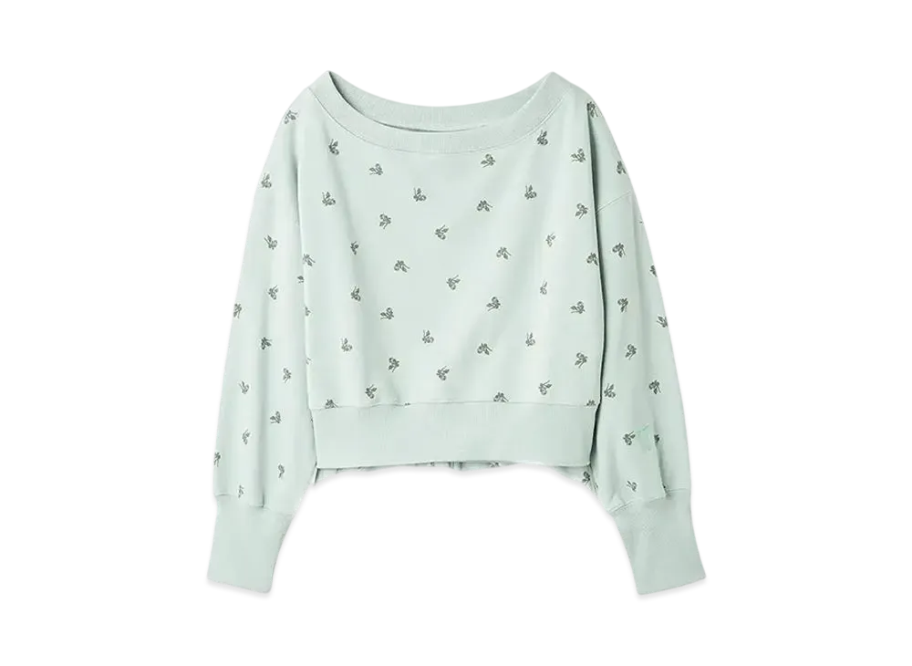 FURFUR x Philly chocolate Small Floral Pattern Sweat Set "Mint"
