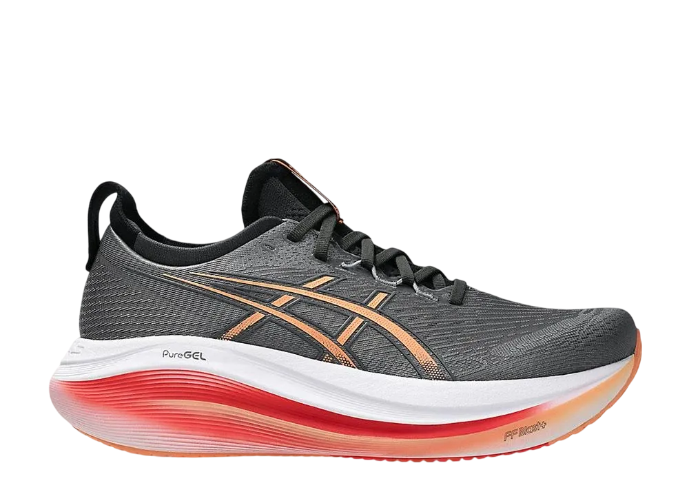 アシックス ゲルニンバス27 エクストラワイド "カーボン/モハべ"