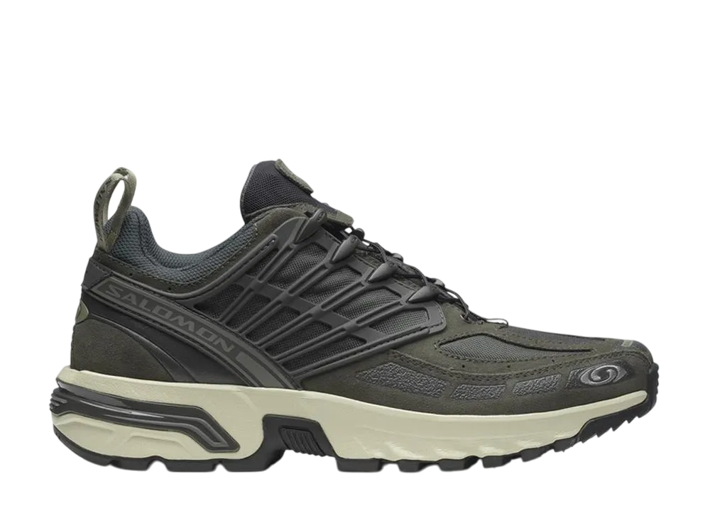 【りしゃる】SALOMON ACS PRO 25cm サロモン SALOMON - 25cm 新品 SALOMON ACS PRO サロモン スニーカー 緑の