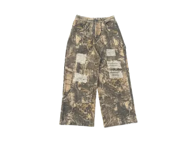 9090 Double Knee Damage Buggy Pants "REAL TREE"