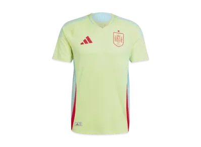 adidas Spain National Team 2024 Away Authentic Uniform "Pulse Yellow/Halo Mint"