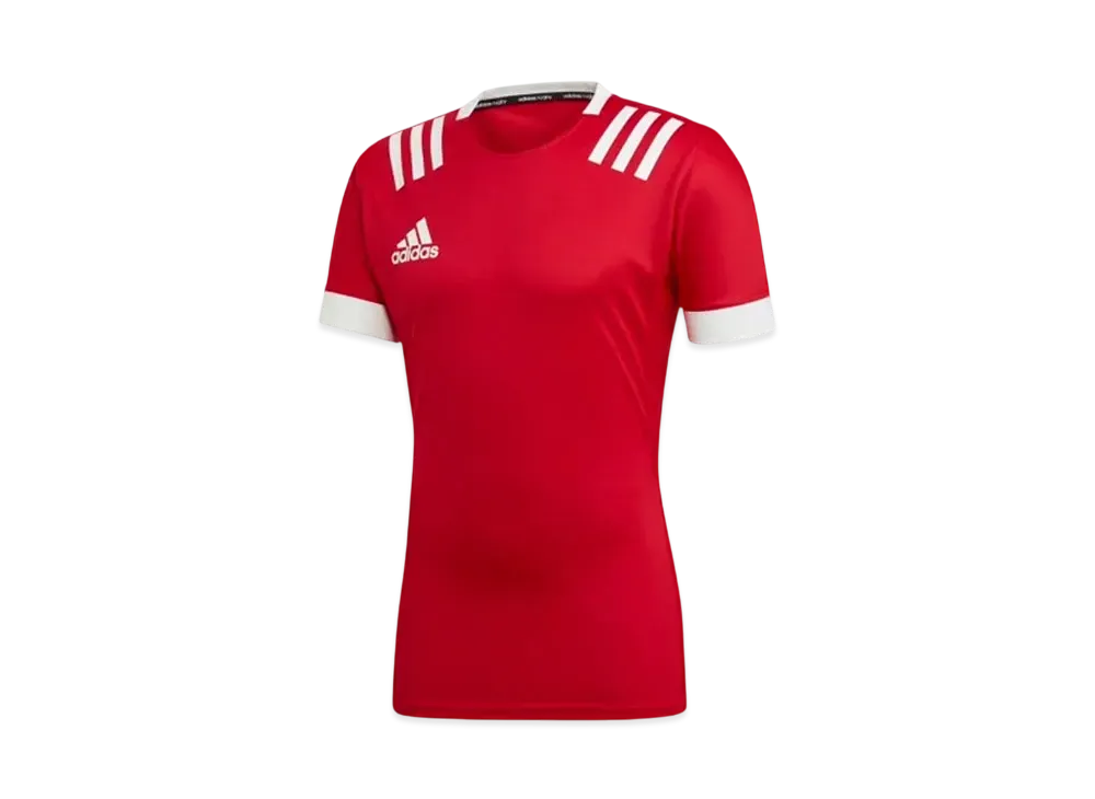 adidas 3-Stripes Jersey "Scarlet/White"