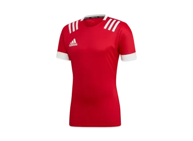 adidas 3-Stripes Jersey "Scarlet/White"