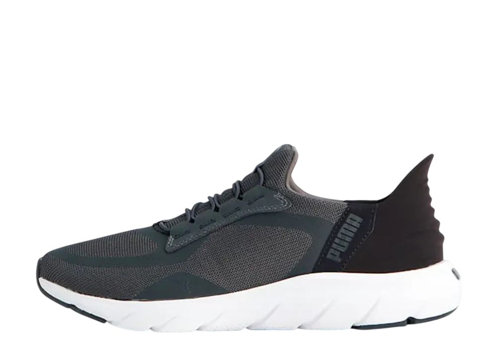 プーマ ソフトライド フレックスレース イーズイン ALT "ストロンググレー/ニューネイビー"