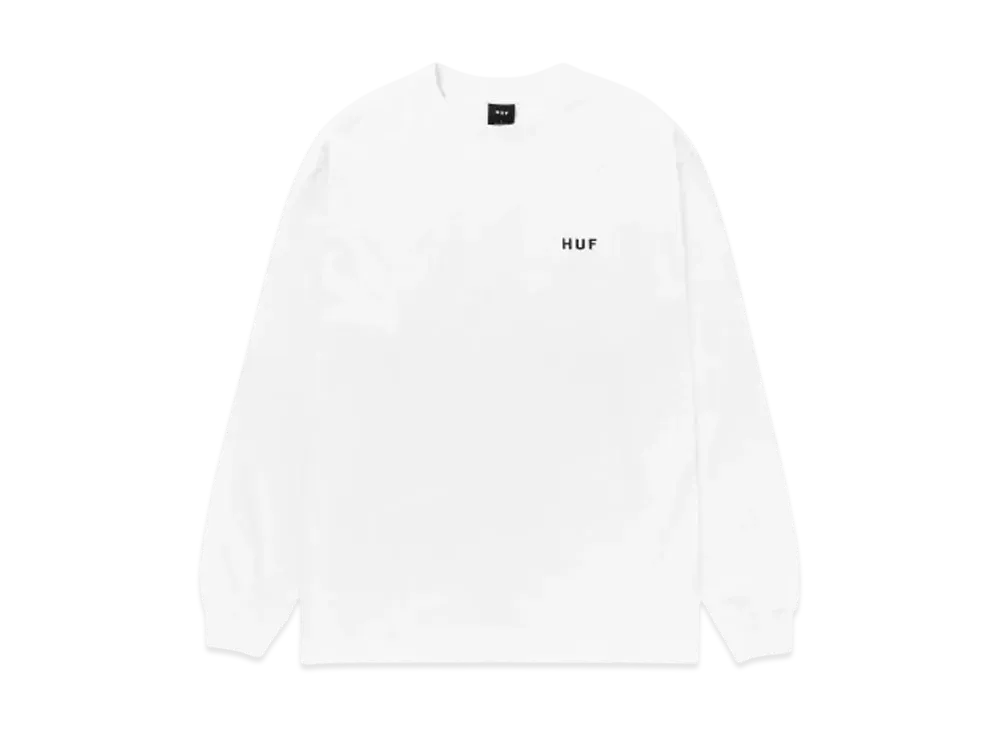 HUF OG Logo LS Tee "White"