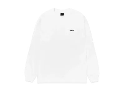 HUF OG Logo LS Tee "White"