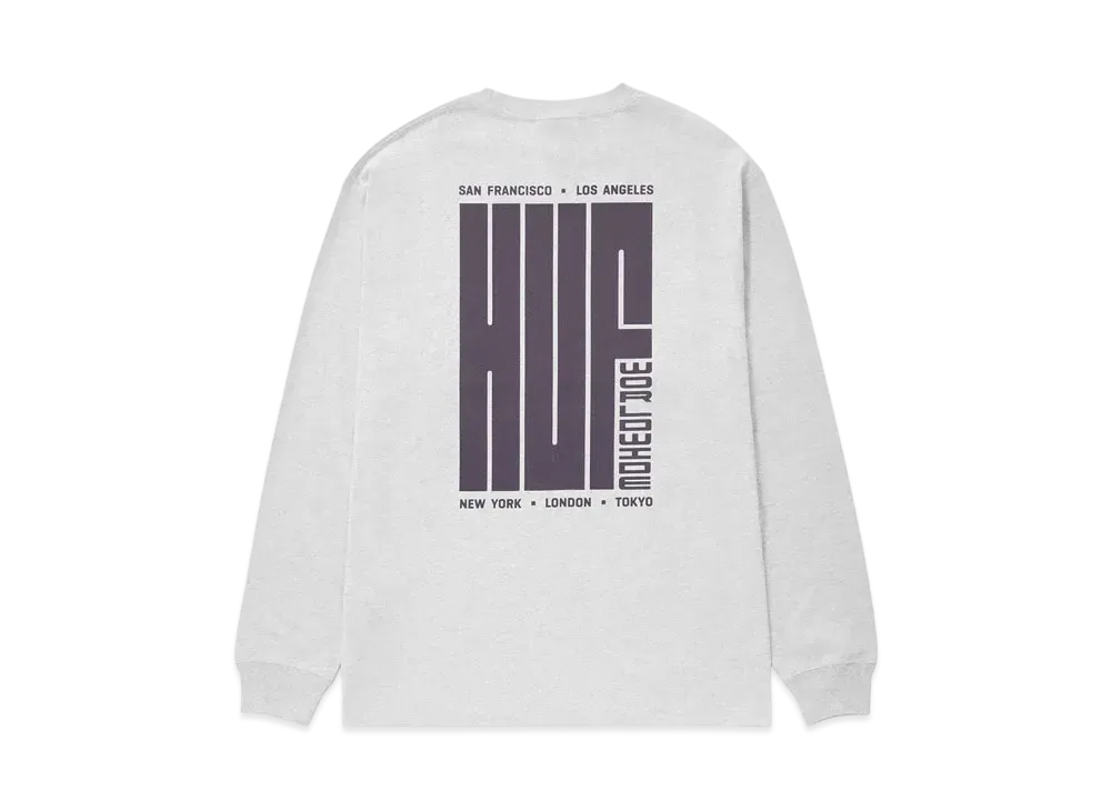 HUF Big Block LS Tee "Ash Gray"