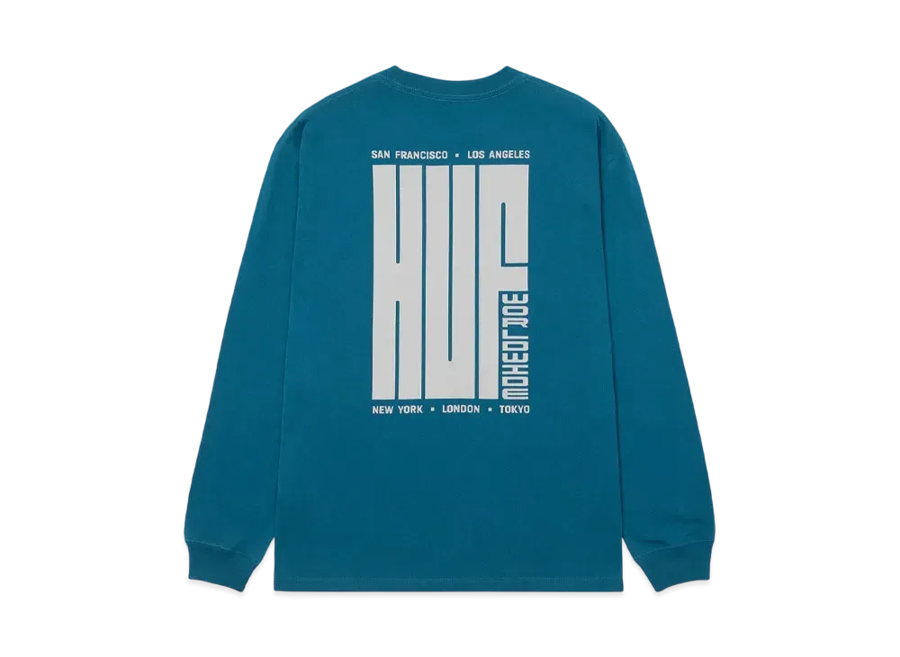 HUF Big Block LS Tee "Marine Blue"