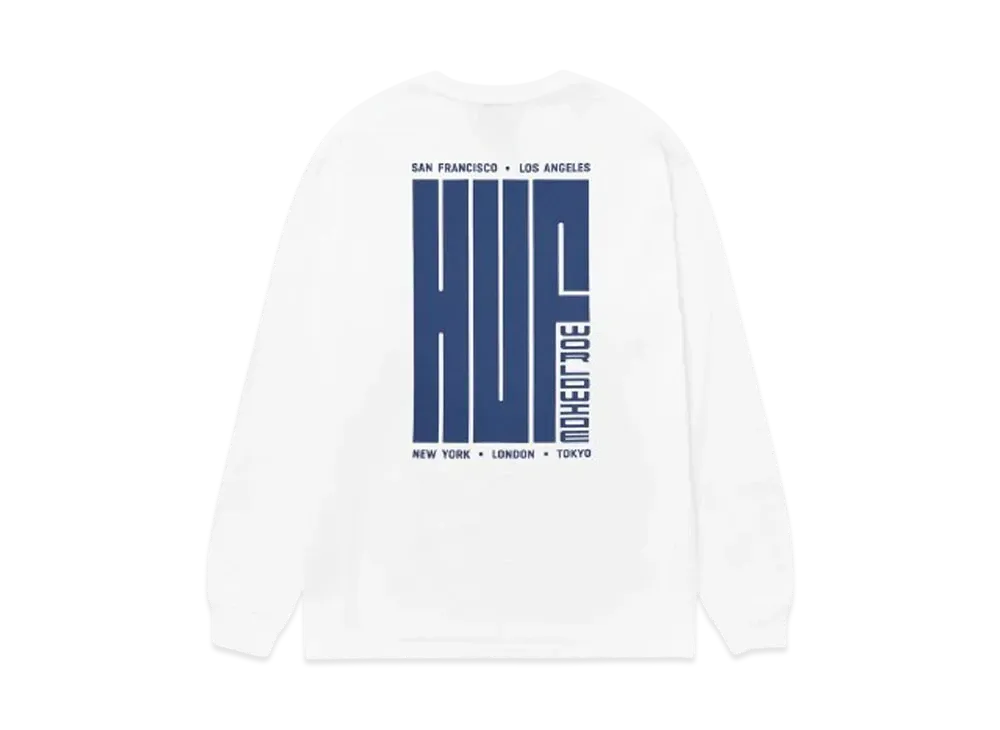 HUF Big Block LS Tee "White"