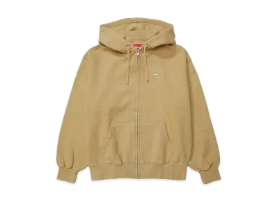 Supreme Overdyed Small Box Zip Up Hooded Sweatshirt "Sand"