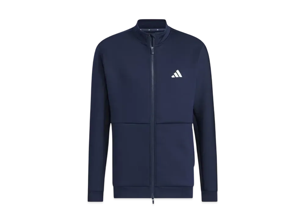 adidas Cardboard Knit Back Logo Full Zip Jacket "Collegiate Navy"