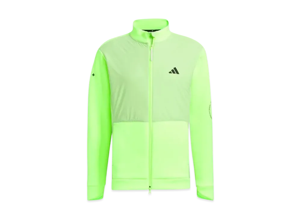 adidas Cardboard Knit Fabric Mix Full Zip Jacket "Lucid Lemon"