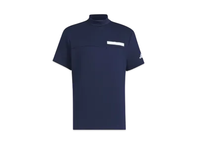 adidas Chest Pocket Mockneck Short Sleeve Shirt "Collegiate Navy"