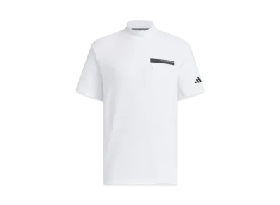 adidas Chest Pocket Mockneck Short Sleeve Shirt "White"