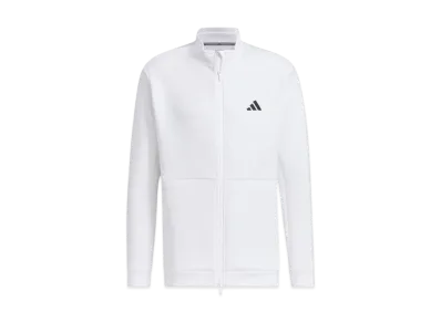 adidas Cardboard Knit Back Logo Full Zip Jacket "White"