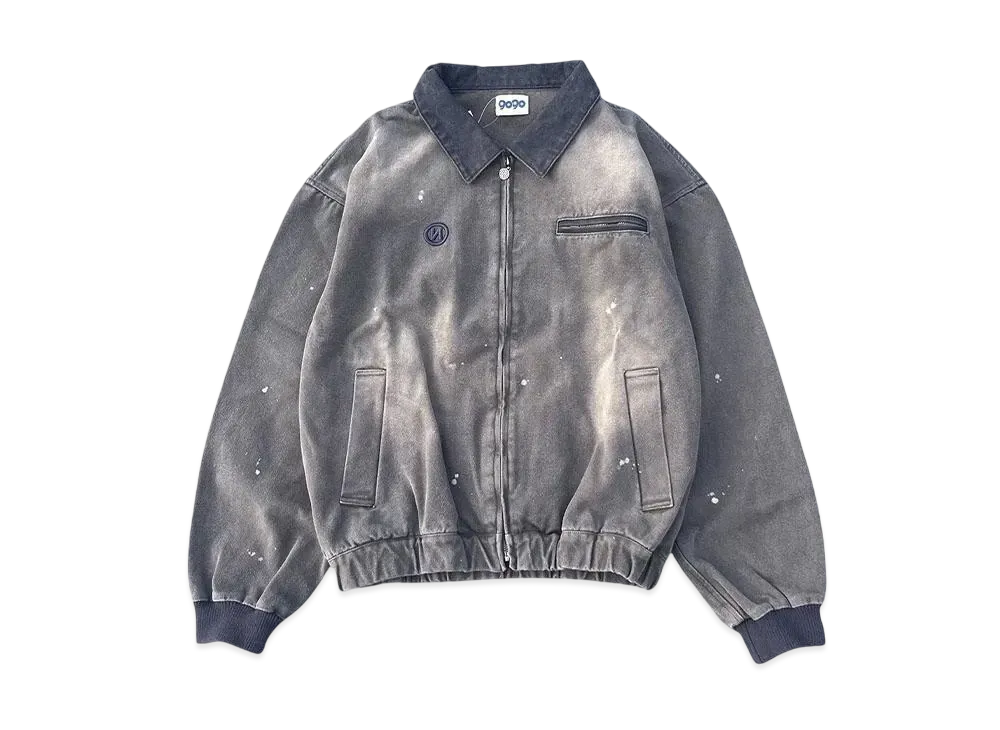 9090 Vintage Like Duck Blouson "GRAY"