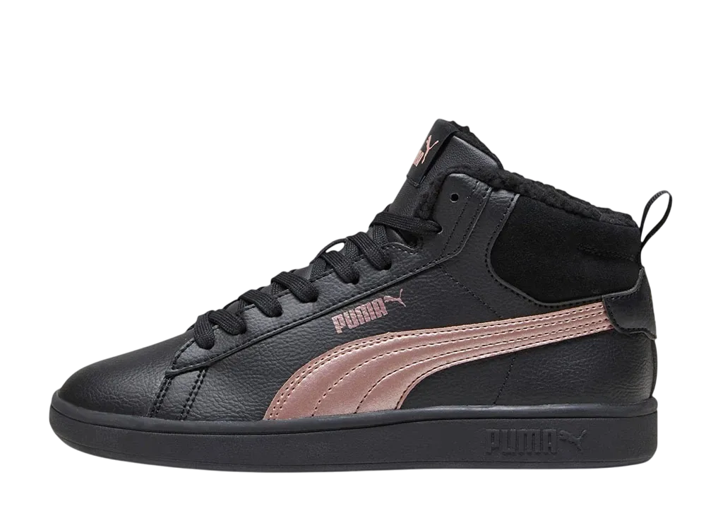 プーマ スマッシュ 3.0 ミッド WTR "プーマブラック/ローズゴールド"