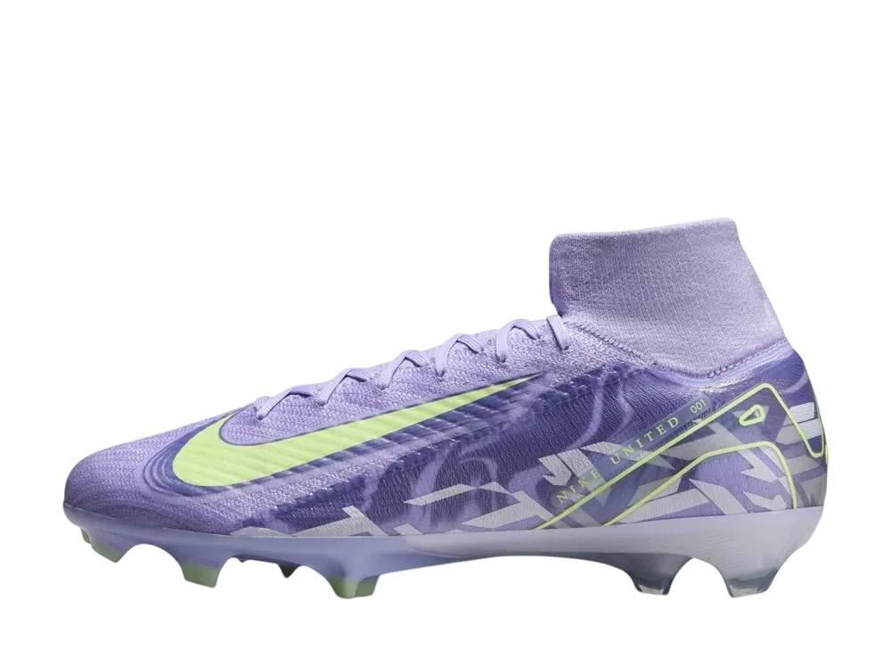 Nike United Mercurial Superfly 10 Elite "Purple Agate/Barely Volt"