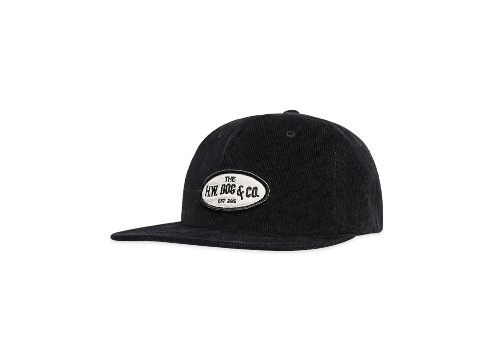 THE H.W.DOG &CO. CORDUROY WORKERS CAP "BLACK "