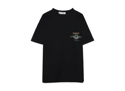 TOGA VIRILIS Print jersey S/S "BLACK"
