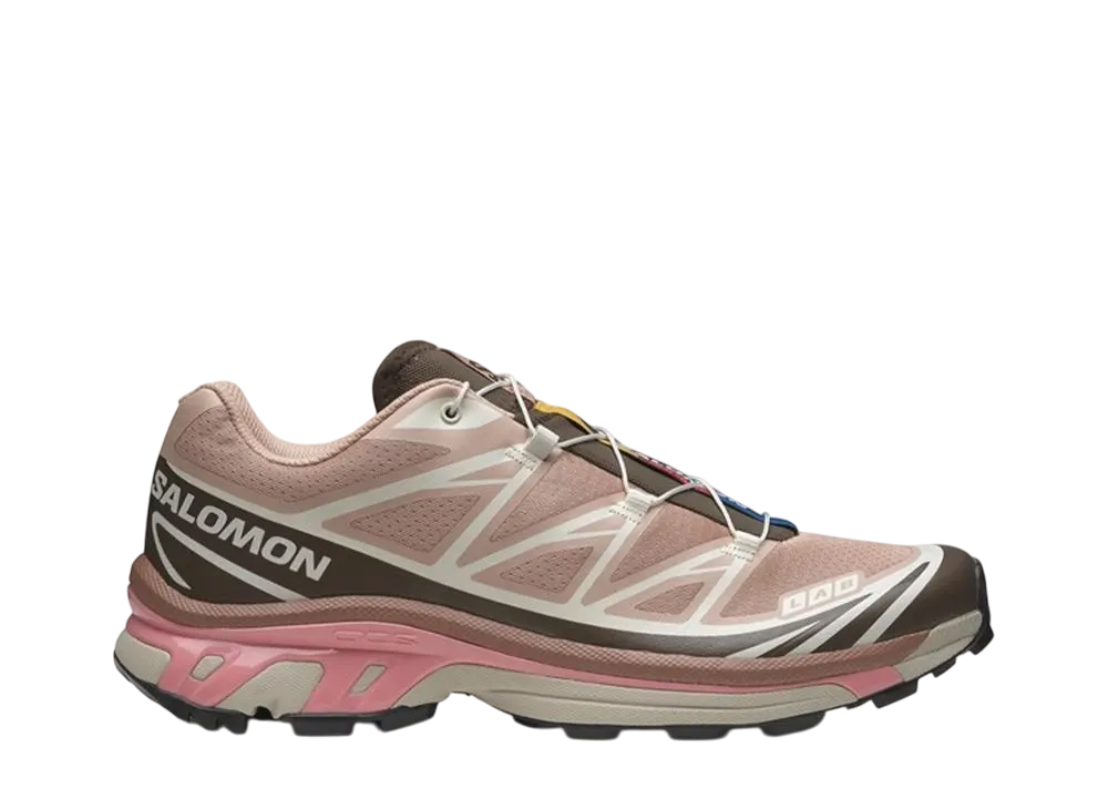 サロモン ウィメンズ XT-6 "マホガニーローズ/アースブラウン/フラミンゴピンク"