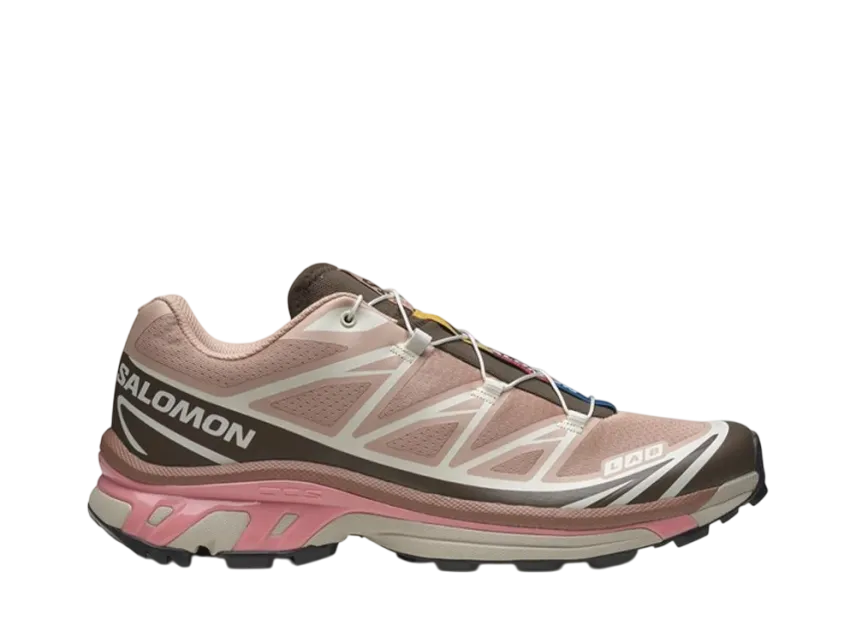 サロモン ウィメンズ XT-6 "マホガニーローズ/アースブラウン/フラミンゴピンク"