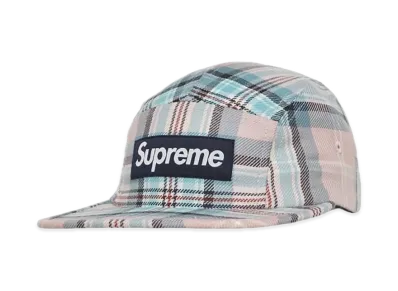 Supreme Lochcarron Camp Cap "Pink Plaid"