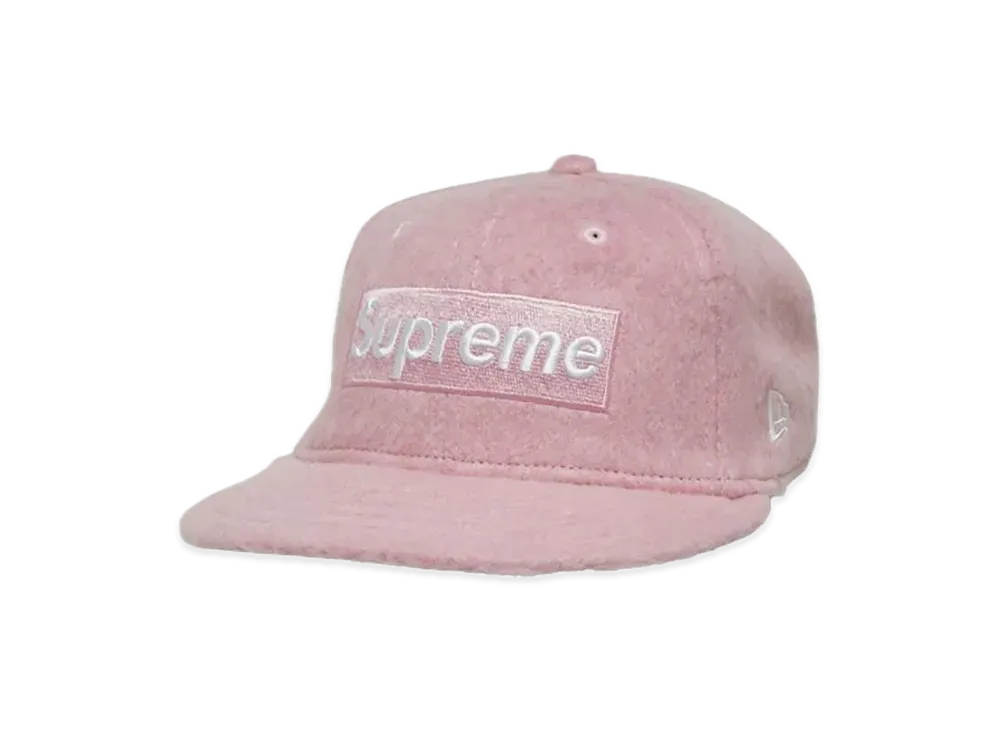Supreme Brushed Wool Box Logo New Era "Pink"