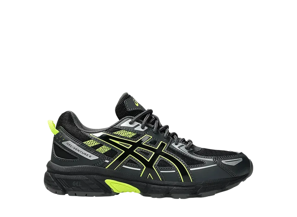 アシックス GS ゲルベンチャー6 "ブラック/セーフティイエロー" (キッズ)