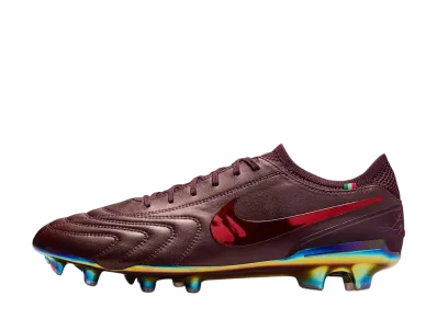 Nike Tiempo Legend 10 Elite Luxe "Port Wine/Bright Crimson"