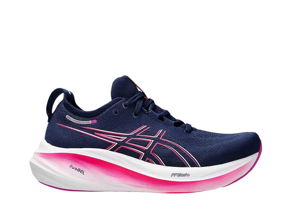 アシックス ウィメンズ ゲルニンバス26 "ブルーエクスパンス/ボールドマゼンタ"