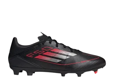 adidas F50 League FG MG "Core Black/Iron Metallic/Lucid Red"