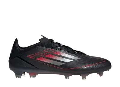 adidas F50 Pro FG "Core Black/Iron Metallic/Lucid Red"