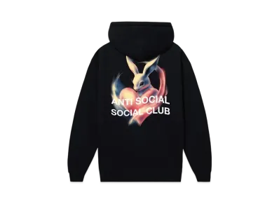 ANTI SOCIAL SOCIAL CLUB Rabbit Love Hoodie "Black"