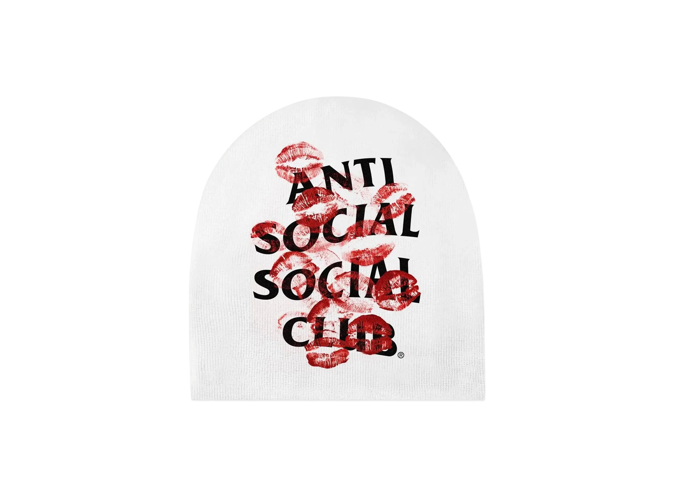 ANTI SOCIAL SOCIAL CLUB Kiss Me Beanie "White"