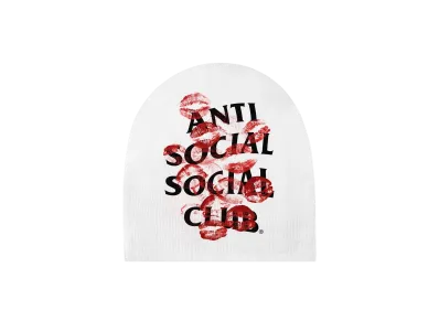ANTI SOCIAL SOCIAL CLUB Kiss Me Beanie "White"