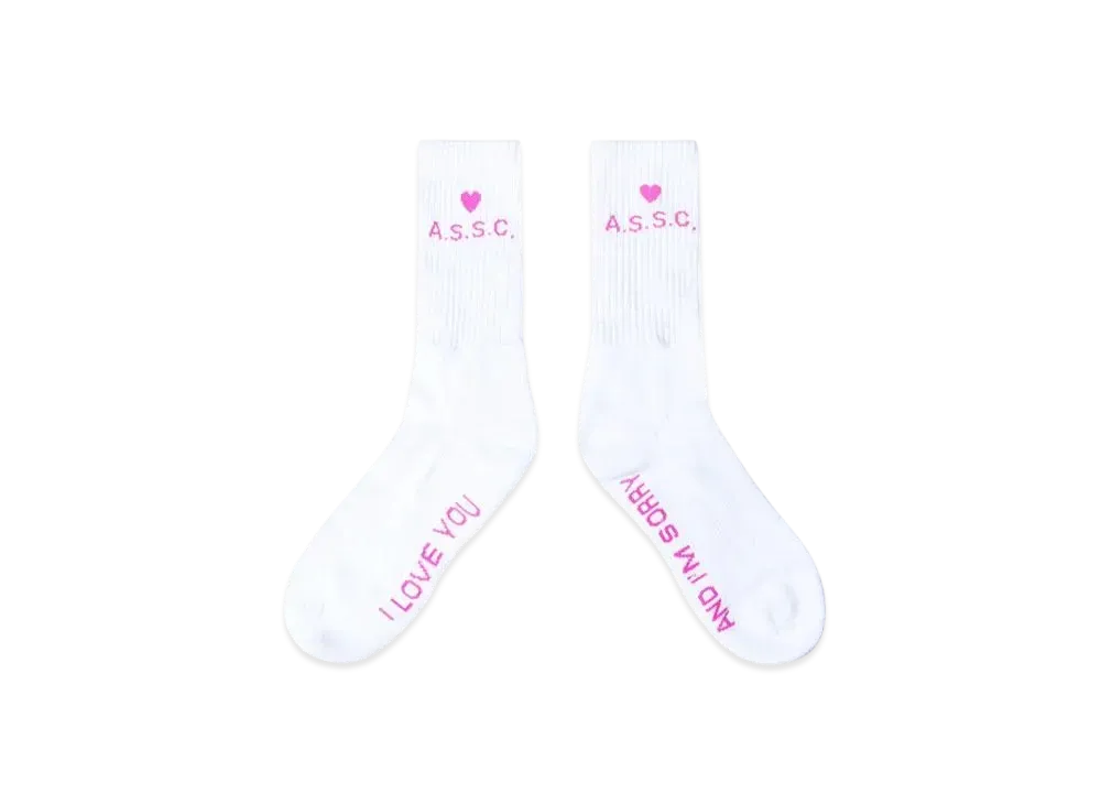 ANTI SOCIAL SOCIAL CLUB I'm Sorry Socks "White"