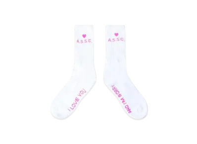 ANTI SOCIAL SOCIAL CLUB I'm Sorry Socks "White"