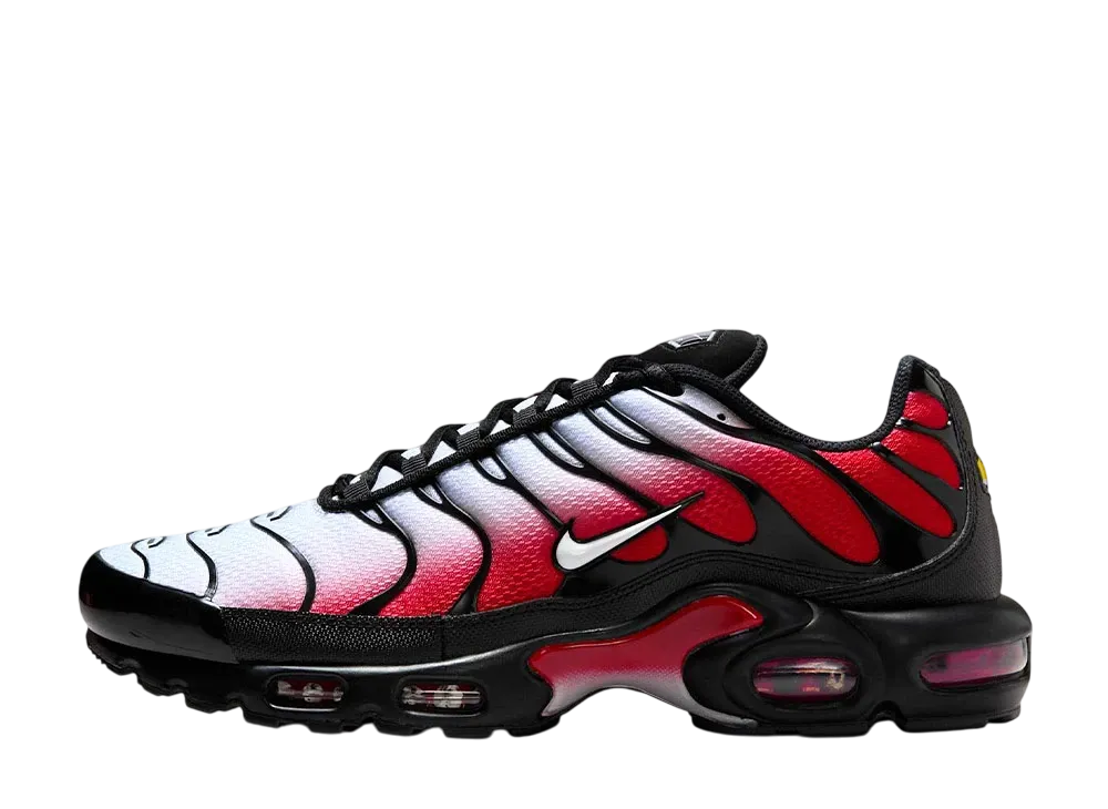 ナイキ エアマックスプラス "ピュアプラチナム/ユニバーシティレッド/ブラック/ホワイト"