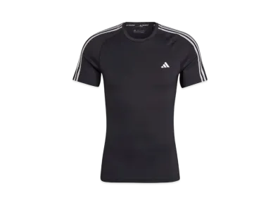 adidas Tech Fit Three Stripes Training Short Sleeve T-shirt "Black"