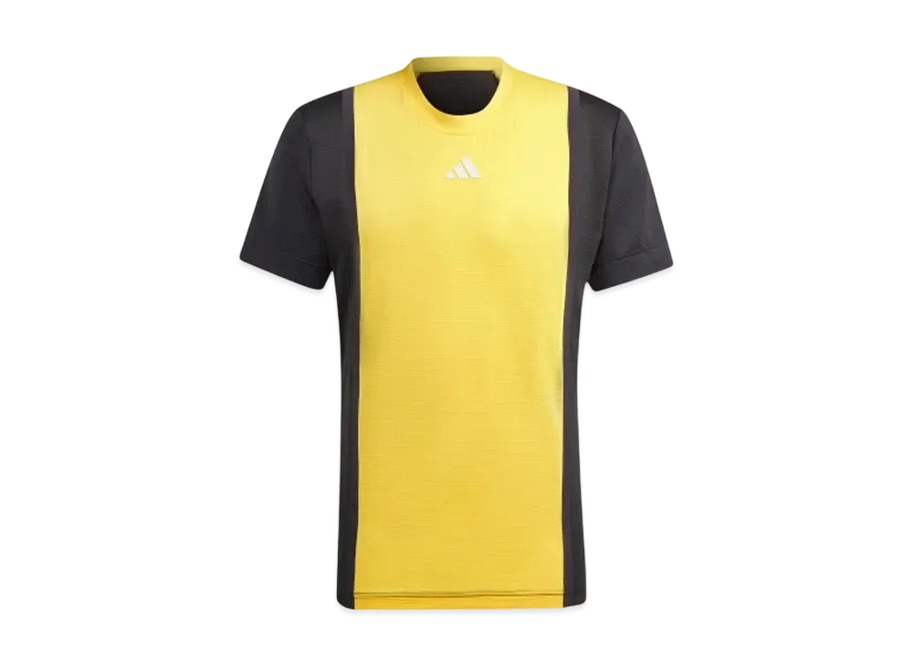 adidas Tennis Heat. Rdy Pro Freelift 3D Rib Short Sleeve T-Shirt "Spark/Black"