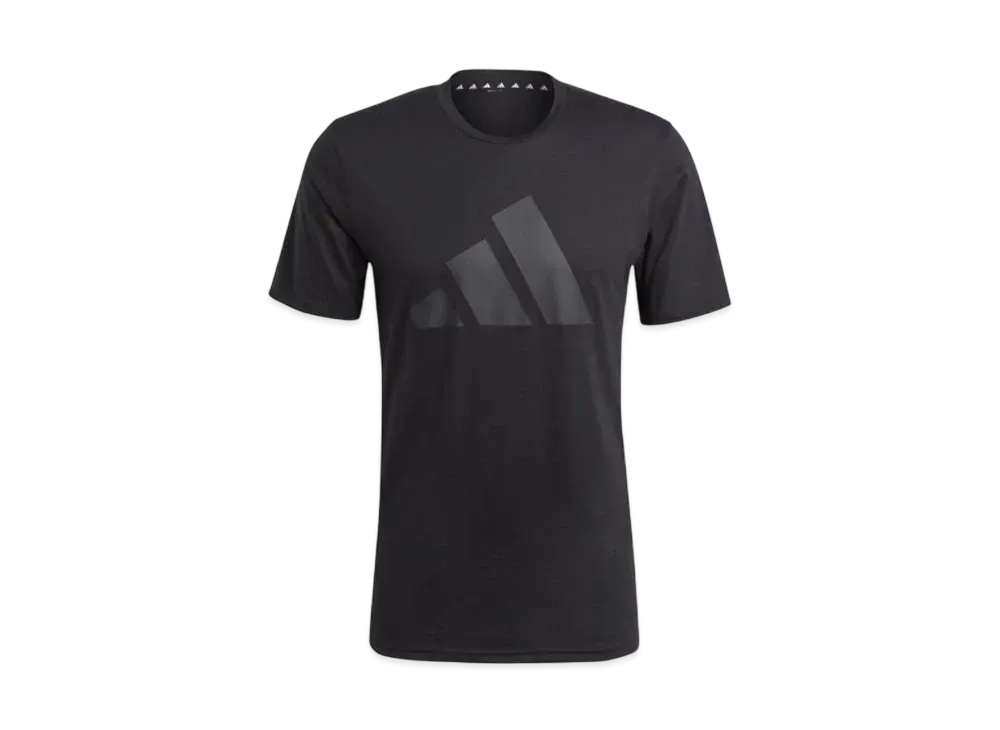 adidas Train Essentials Feelready Logo Training Short Sleeve T-shirt "Black/Black"