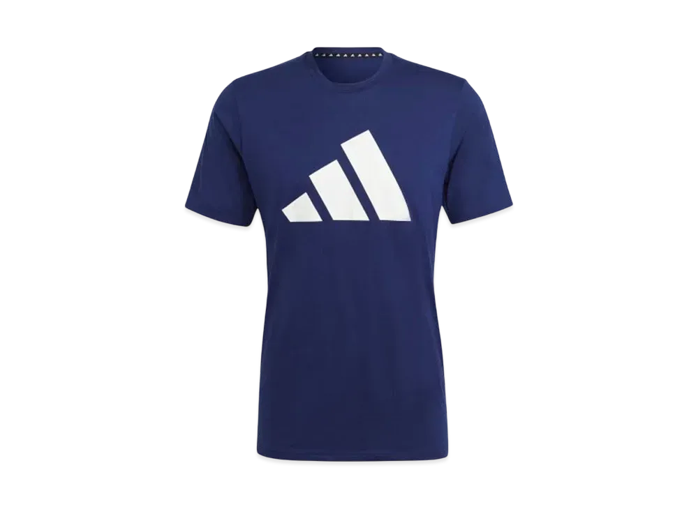 adidas Train Essentials Feelready Logo Training Short Sleeve T-shirt "Dark Blue/White"